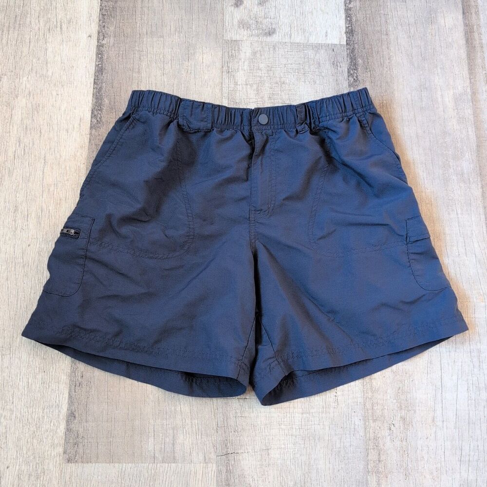 Columbia Chino Shorts Women's Size Medium Blue High Rise Flat Front